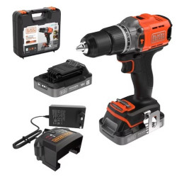 trapano/avvitatore black e decker bcd383d2xk-qw a percussione