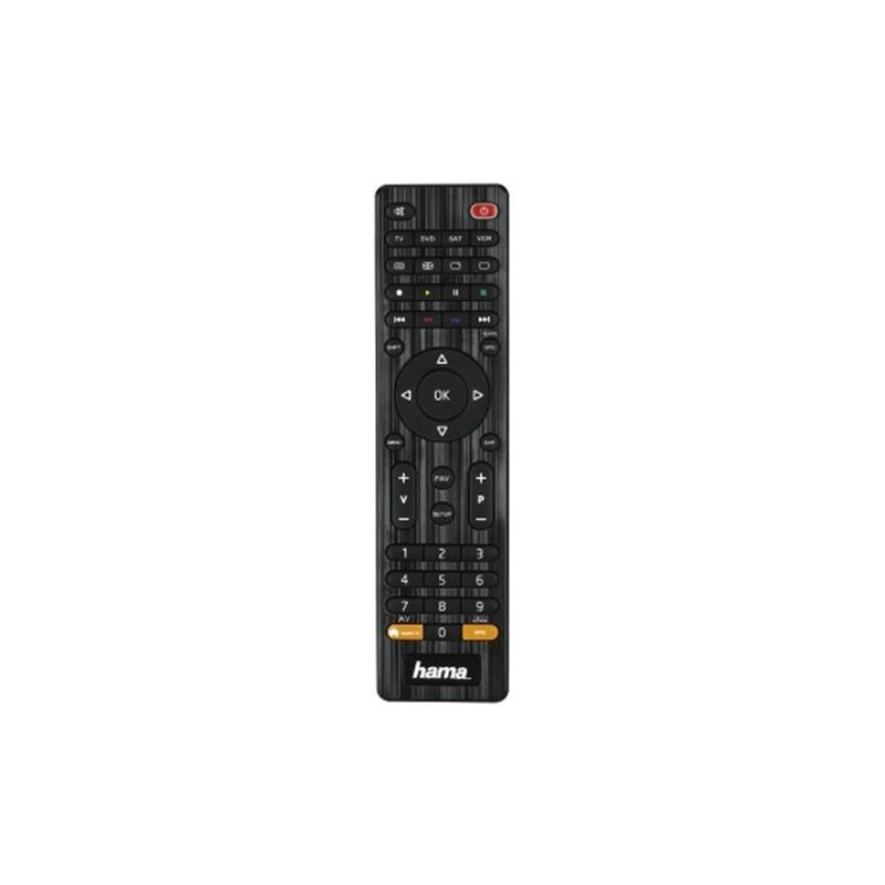 telecomando tv hama 221052 universale 4in1 nero [000123060000]