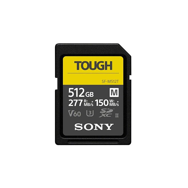 512gb scheda sdxc sony tough series uhs-ii class 10 u3 v60 [sfm512t]