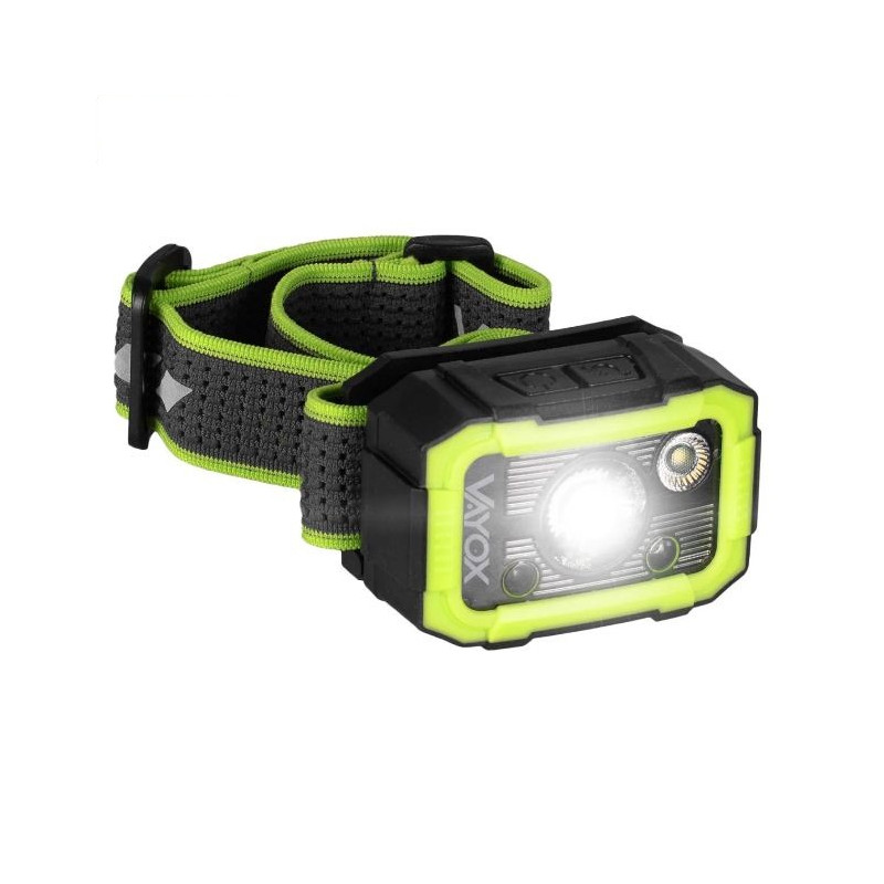 lampada frontale vayox va0187 led 10w ricaricabile 1500mah 750lm