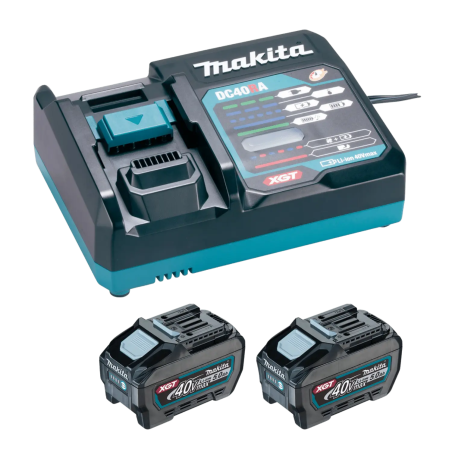 kit batteria makita xgt con caricabatterie 40v 5ah â??multicolore