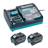 kit batteria makita xgt con caricabatterie 40v 5ah â??multicolore