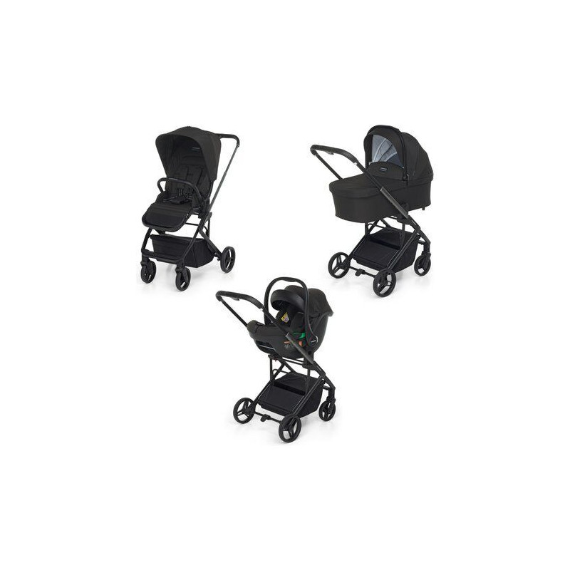 passeggino foppapedretti trio tictoc ebony 9700330101 per bambini