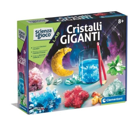 gioco scientifico clementoni scienza cristalli giganti multicolore