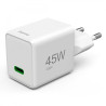 caricabatteria da muro hama 45w 110-240v 1xusb-c bianco [201983]