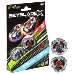 hasbro beyblade x tail viper 5-80o & sword dran 3-60f
