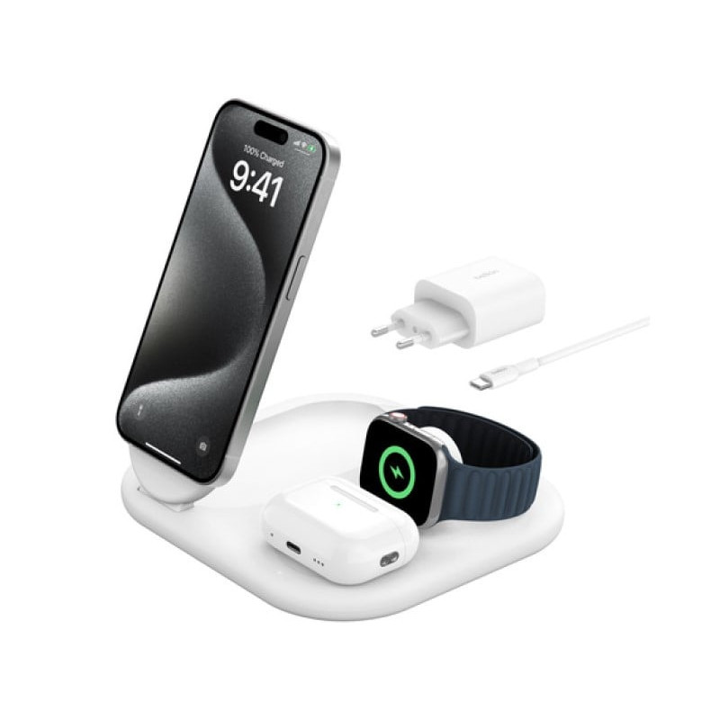 caricabatterie wireless belkin per interni bianco [wiz029vfwh]