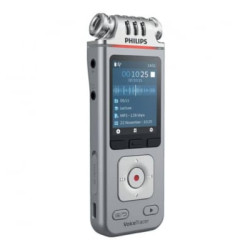 registratore audio philips 3mic stereo 8gb argento [dvt4115]