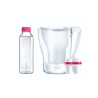 caraffa filtrante bwt aqualizer home 125626883 2.7l con bottiglia