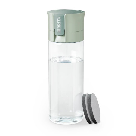 bottiglia filtrante brita fill & go vital 128333 0.6l con 2 filtri
