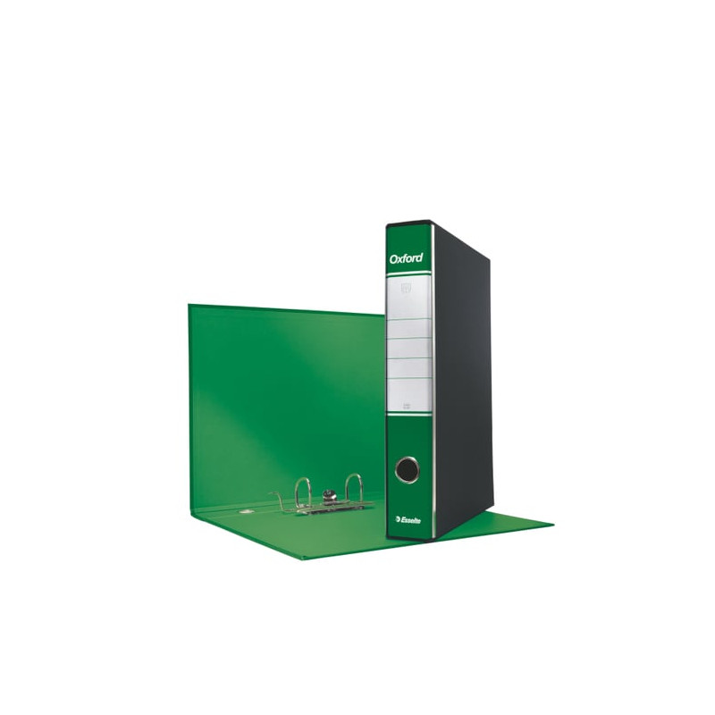 Registratore a leva esselte oxford g82 verde dorso 5cm formato commerciale