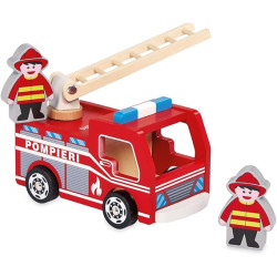 dal negro fire truck 54107 veicolo pompieri in legno multicolore