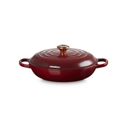 casseruola bassa le creuset signature rotondo 3.5l 30cm rosso [21180309494441]