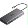 hub usb ugreen cm681 displayport rj45 4xusb 2xhdmi 100w grigio [15978]