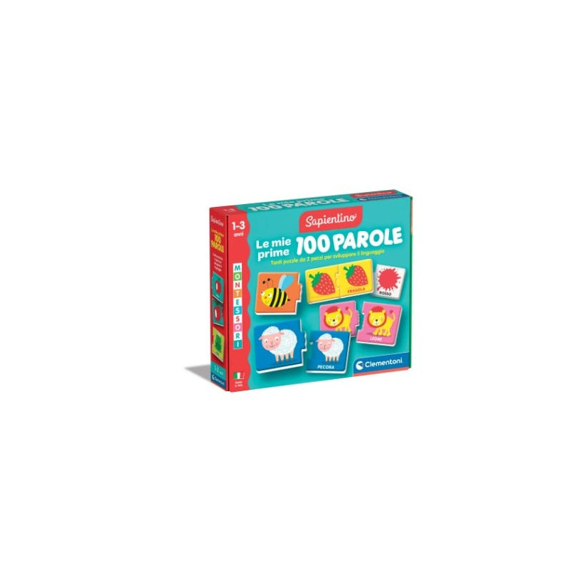 gioco educativo clementoni montessori baby prime 100 parole per sviluppo