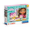 puzzle clementoni gabbys dollshouse casa delle bambole 12pz multicolore