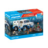 playmobil action heroes trasportatore di denaro multicolore 66pz