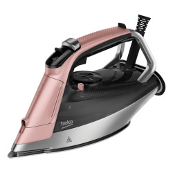 ferro da stiro beko a vapore 0.35l 3000w 270g/min rosa/bianco [sim8130p]