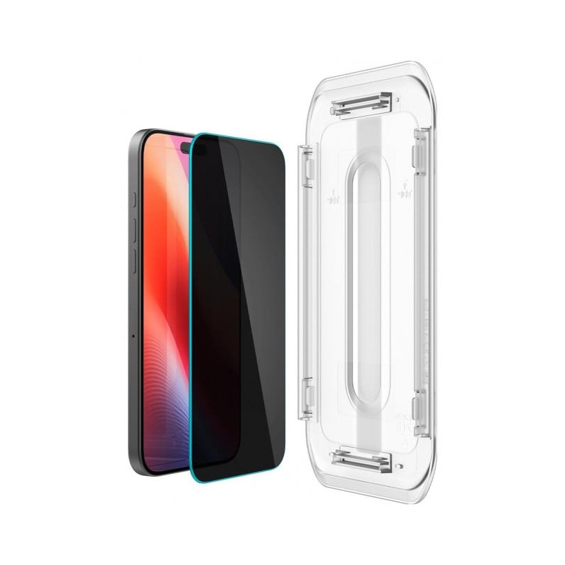 vetro temperato spigen ez fit glas.tr per apple iphone 16 pro max