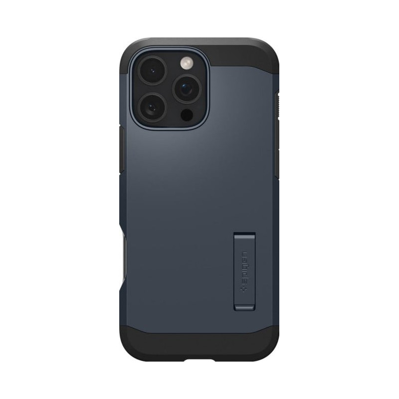 custodia spigen tough armor magsafe per apple iphone 16 pro max blu