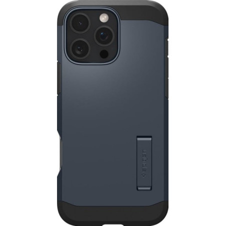 custodia spigen tough armor magsafe per apple iphone 16 pro max blu