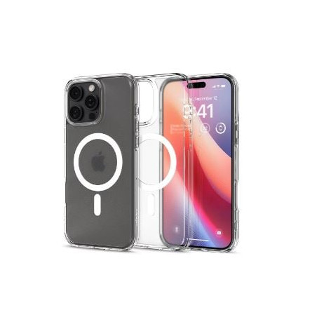 custodia spigen ultra hybrid mag magsafe iphone 16pro trasparente