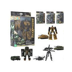 globo robot/veicolo militare traxfigure multicolore