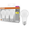 set lampadine led osram classic a60 3x8.5w 2700k e27 806lm classe