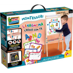 gioco educativo lisciani montessori lavagna cresce con te multicolore
