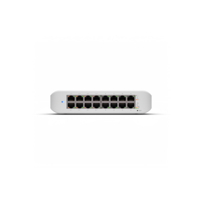 switch ubiquiti unifi lite 16p poe lan gigabit 45w - 16p rj45