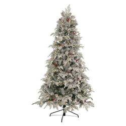 albero natale amicasa 500 luci led/916 rametti/127x210cm/verde inneva