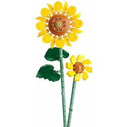 blocchi da costruzione sluban m38-b1101-10 girasole con vaso