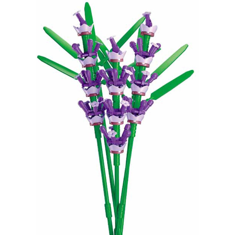 blocchi da costruzione sluban m38-b1101-14 lavanda con vaso