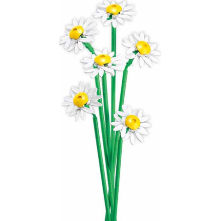 blocchi da costruzione sluban m38-b1101-16 margherite con