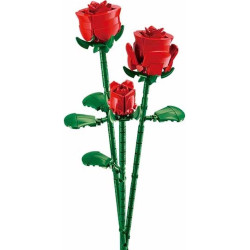 blocchi da costruzione sluban m38-b1101-04 rose rosse con