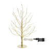 albero di natale lotti con 108 microled 45cm champagne