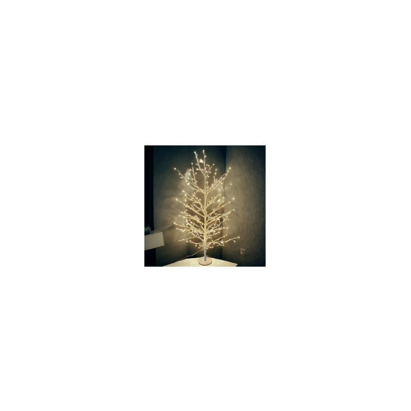 albero di natale lotti con 160 microled per uso interno 60cm bianco
