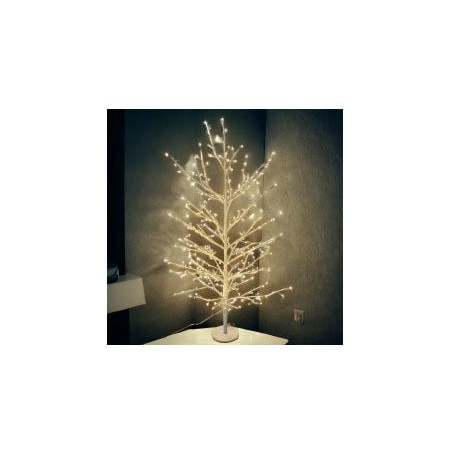 albero di natale lotti con 160 microled per uso interno 60cm bianco
