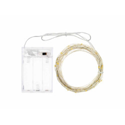 luci filo metallo lotti microled luce fissa con 100 led per uso interno/esterno