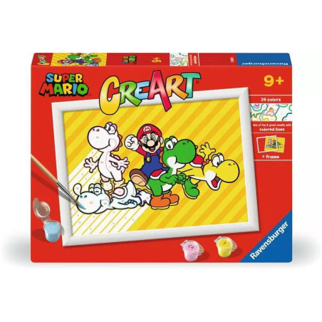 giocattoli ravensburger super mario dipingi con i numeri 18x13cm