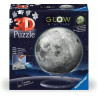 puzzle 3d ravensburger luna che si illumina al buio multicolore 72pz