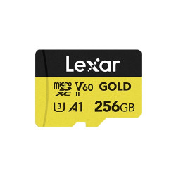 256gb scheda microsdxc lexar professional gold uhs-ii a1 c10