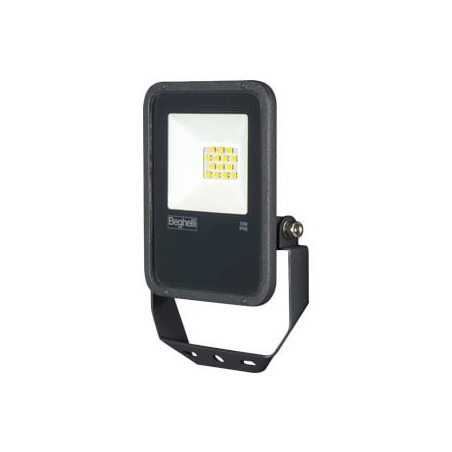 proiettore beghelli 86182 con sensore presenza led 10w nero [86182]