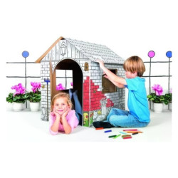 casetta giocattolo biemme by bcs 5005 b colorabile paper farm house