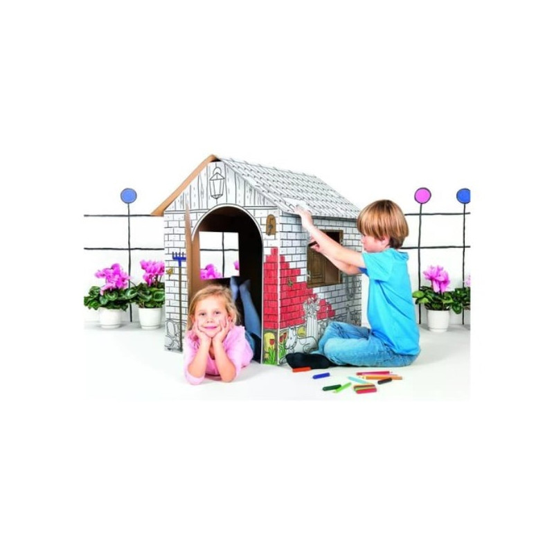 casetta giocattolo biemme by bcs 5005 b colorabile paper farm house