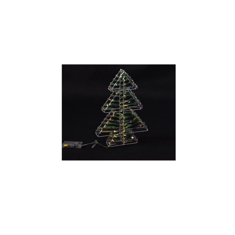 decoro luminoso mercury 43294 albero metal