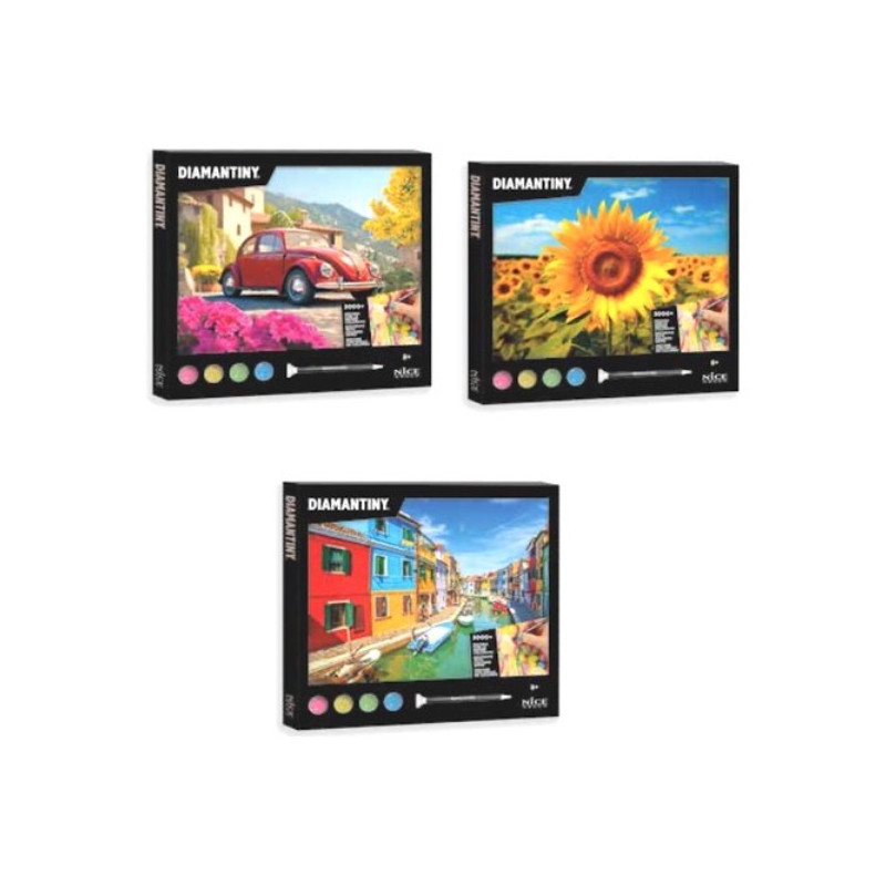 gioco creativo nice diamantiny 96580 quadro mosaico 3d assortito