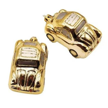 decorazione natalizia pre qu' italia b5289 set macchinine oro