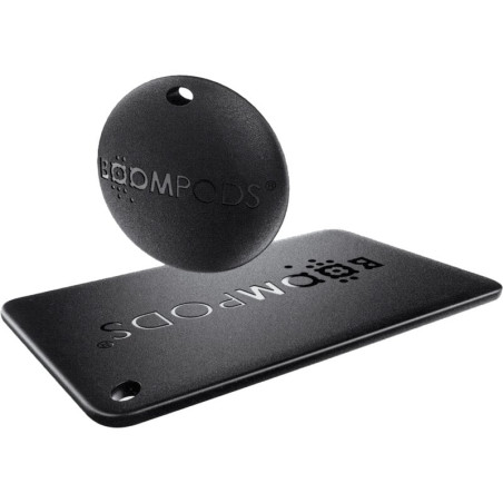 localizzatore boompods tag & card nero 2pz [tagbun]