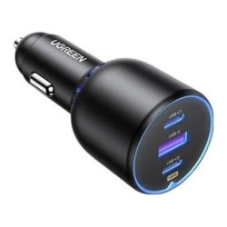alimentatore da auto ugreen ec703 75w usb + 2x usb-c nero [35024]